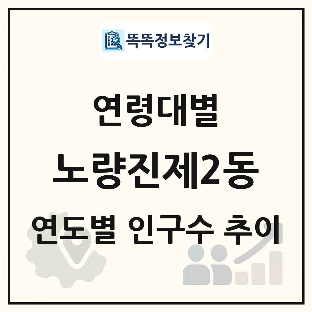 노량진제2동 생애주기별 인구수 링크 그림